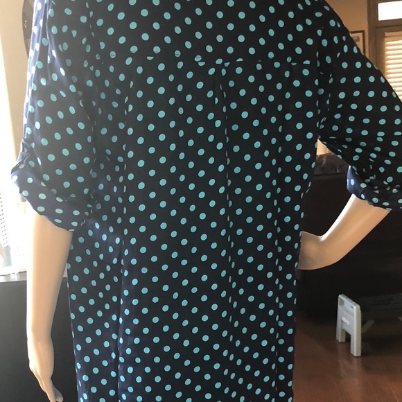 Bohemian Polka Dots Tunic Top Blouse - Picture 4 of 8